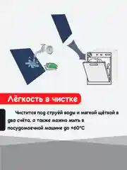 Синий нано коврик для сушки посуды, эва, для кухни, быстросохнущий, непромокаемый, 50 х 35 см