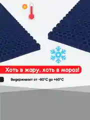 Синий нано коврик для сушки посуды, эва, для кухни, быстросохнущий, непромокаемый, 50 х 35 см
