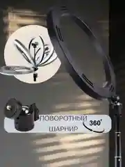 Алый кольцевая лампа RGB 26см цветная с усиленным штативом, селфи лампа для тик ток, для фото