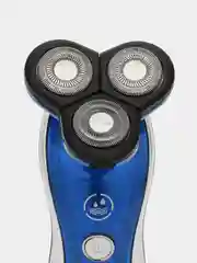 Электробритва Centek CT-2170, 3 Вт, роторная, 3 плавающие головки, черно-голубая