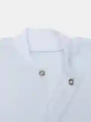 Голубой кофточка для новорожденных с длинным рукавом кулирка жаккард тонкая