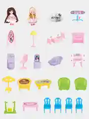 Кукольный домик со светом и музыкой