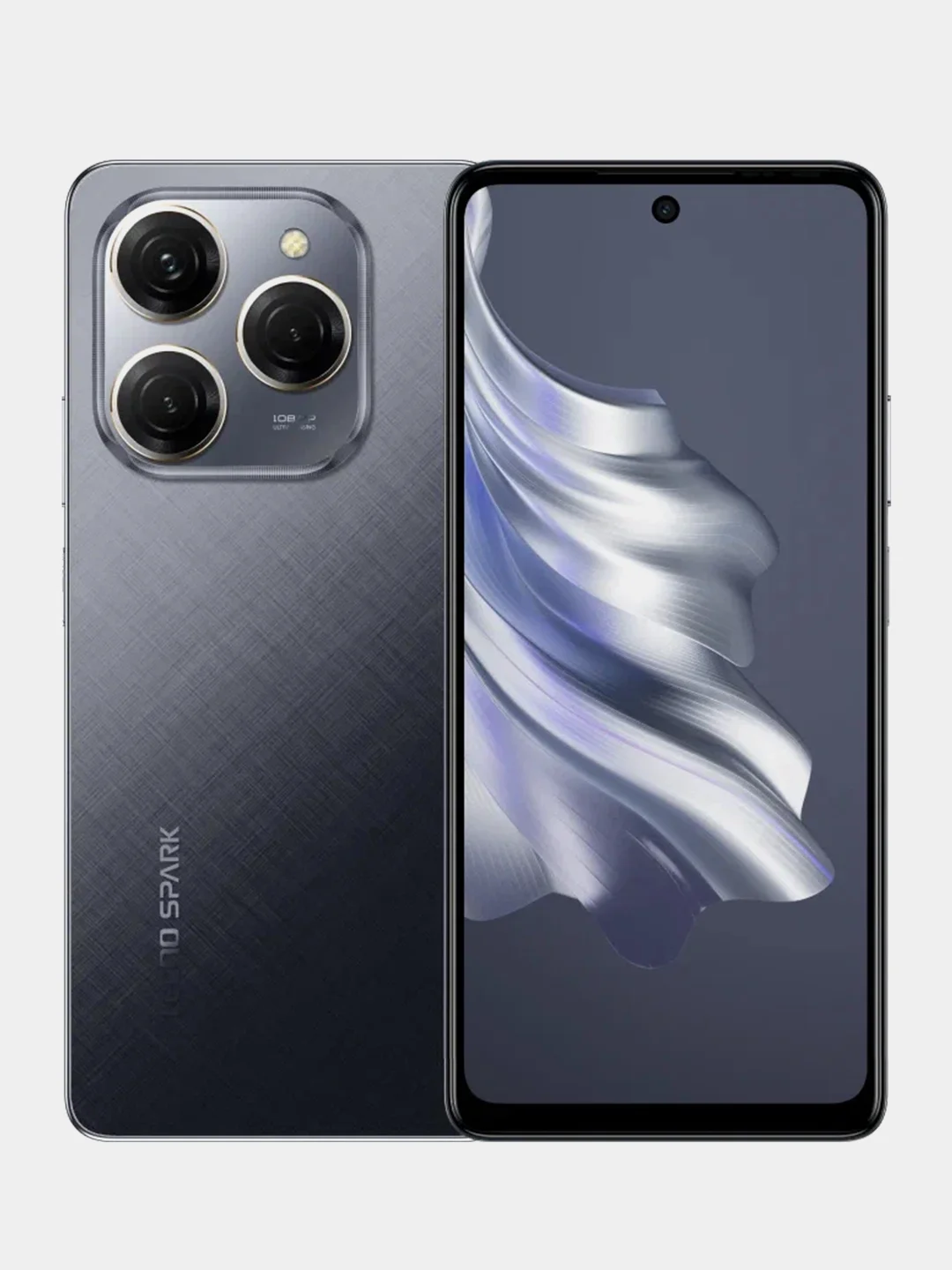 Черный смартфон Tecno SPARK 20 pro