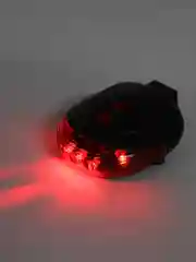Фонарь задний вело SL-116R с лазерной дорожкой (красные 5 LED диодов, с батарейками)
