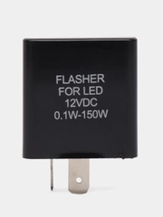 Реле поворотов, с обычными и LED лампами, 12В 0.1-150W 2К ПАПА