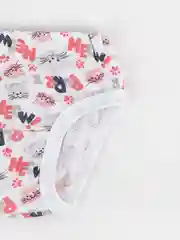 Алый комплект нижнего белья для девочек (майка + трусы)
