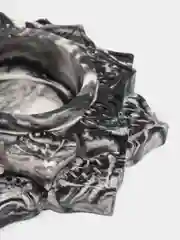 Коричневый подсвечник из гипса "Лотос"
