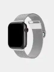 Серебряный ремешок для смарт-часов Apple Watch, металлический, миланская петля, 38-49 мм