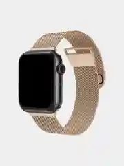 Золотой ремешок для смарт-часов Apple Watch, металлический, миланская петля, 38-49 мм