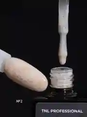 Светло-жёлтый гель-лак с поталью TNL Potal