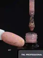 Светло-коричневый гель-лак с поталью TNL Potal