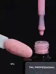 Розовый гель-лак с поталью TNL Potal