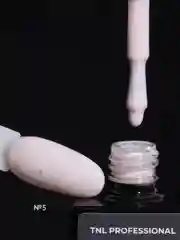 Серебряный гель-лак с поталью TNL Potal