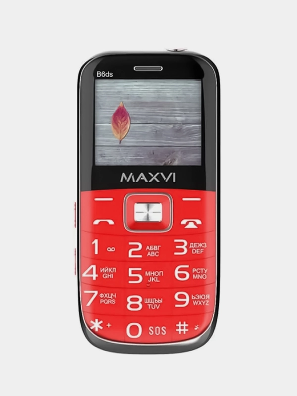 Сотовый телефон Maxvi B6ds Red