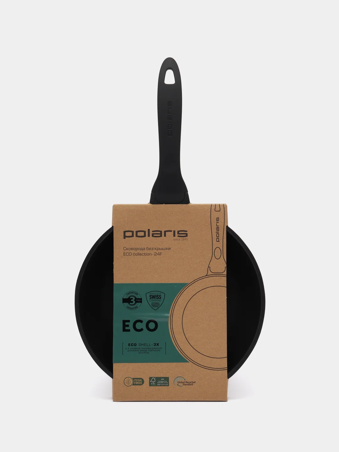 Сковорода Polaris ECO collection-24F без крышки 24 см Фиолетовый