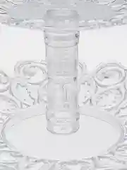 Прозрачный фруктовница двух ярусная "Мелодия"