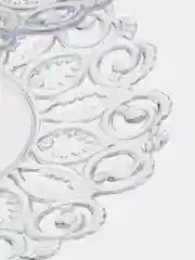 Прозрачный фруктовница двух ярусная "Мелодия"