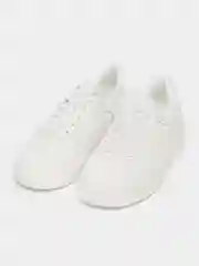Белый кроссовки женские, кожаные, белые