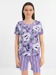 Лавандовый комплект женский c шортами Хлопок 100% Onstyle