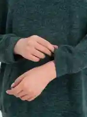 Зеленый женский теплый костюм ангора, с капюшоном