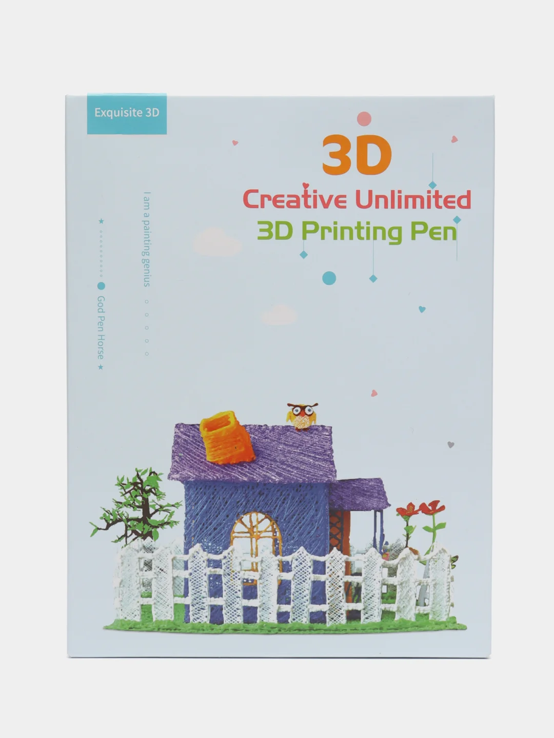 Голубой говорящая 3D-ручка, беспроводная, низкотемпературная