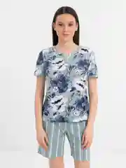 Мятный комплект женский c шортами Хлопок 100% Onstyle