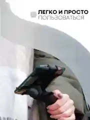 Черный держатель для телефона КАРТОФАН на руль коляски,велосипеда,самоката,мотоцикла силиконовый