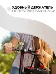 Серый держатель для телефона КАРТОФАН на руль коляски,велосипеда,самоката,мотоцикла силиконовый