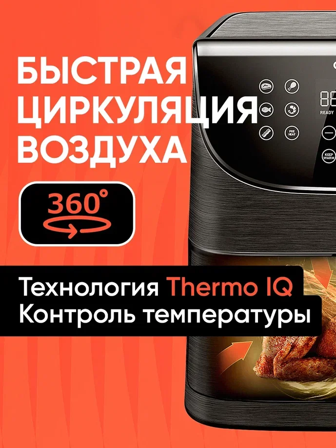 Аэрогриль Cosori Air Fryer CP158-AF 5,5л Черный