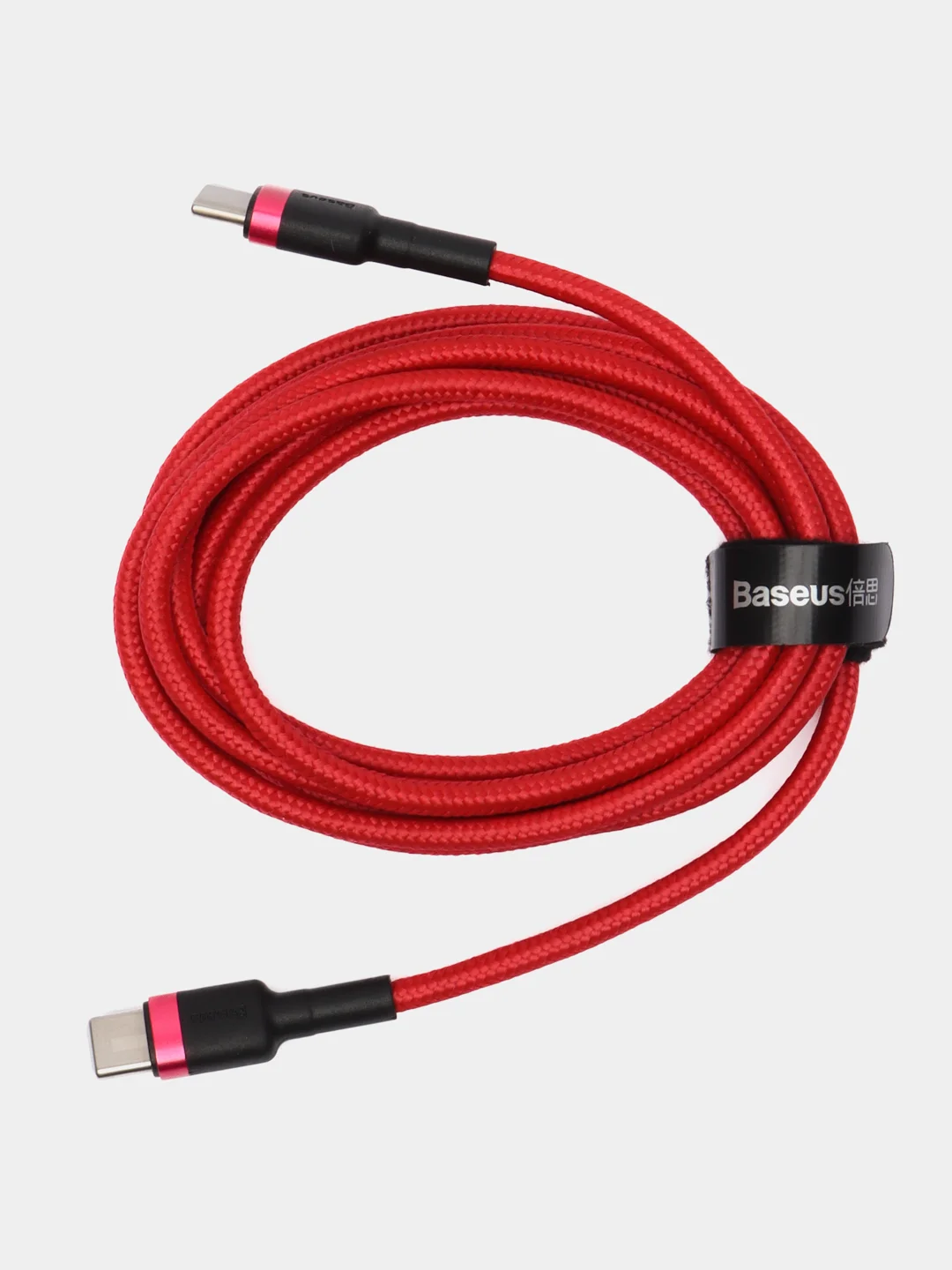 Багровый кабель Baseus Type-C to Type-C, 3A /Самсунг/Хонор/Xiaomi/Андроид/Redmi CATKLF