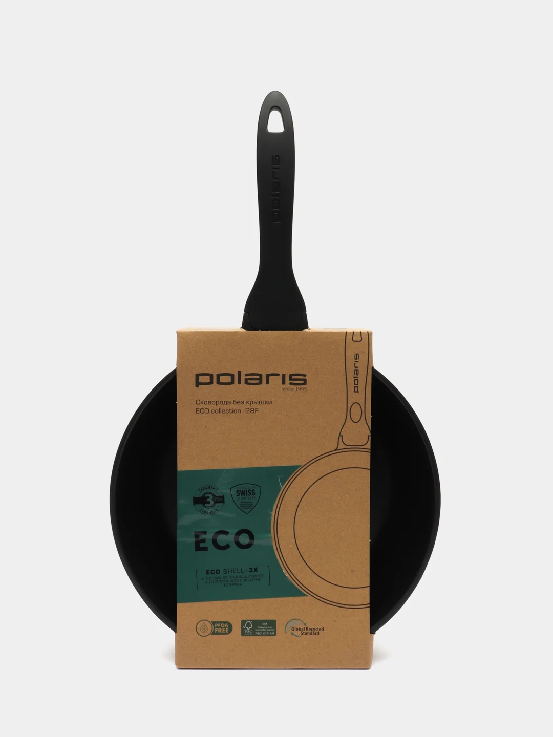 Сковорода Polaris ECO collection-28F без крышки 28 см Фиолетовый