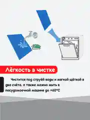 Синий нано коврик для сушки посуды, эва, для кухни, быстросохнущий, непромокаемый, 50 х 35 см