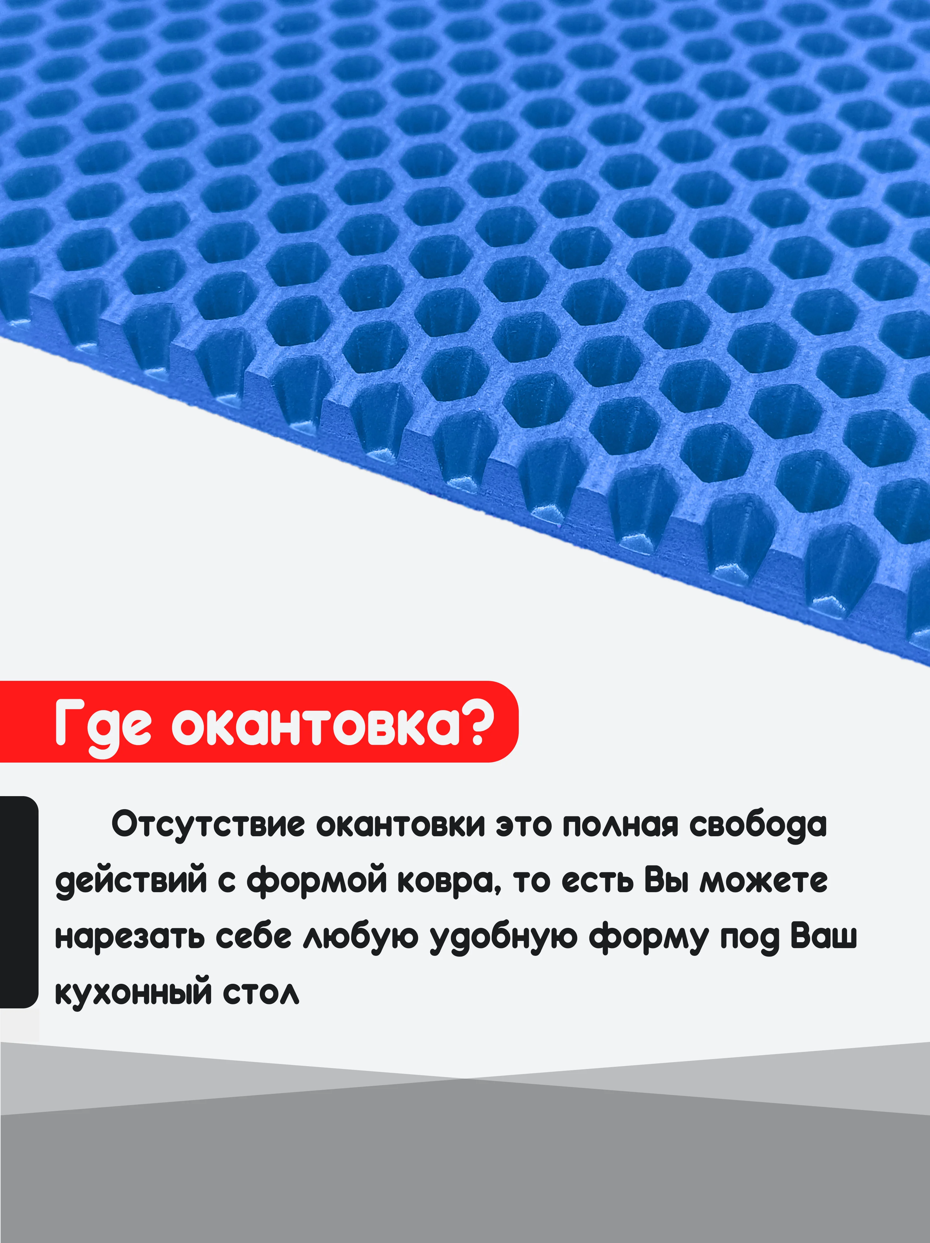 Синий нано коврик для сушки посуды, эва, для кухни, быстросохнущий, непромокаемый, 50 х 35 см