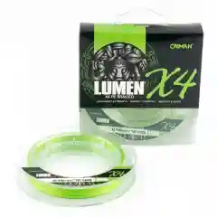 Зеленый шнур плетеный (Леска плетенка рыболовная) Caiman Lumen, 100 м