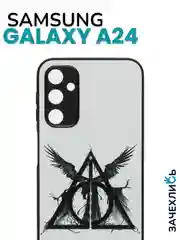 Аметистовый чехол с рисунком на Samsung Galaxy A24 (Самсунг Галакси А24)
