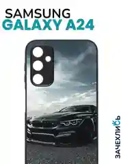 Аметистовый чехол с рисунком на Samsung Galaxy A24 (Самсунг Галакси А24)