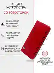 Темно-синий чехол книжка с картхолдером на Tecno Camon 20 и Tecno Camon 20 Pro (Текно Камон 20/20 Про)