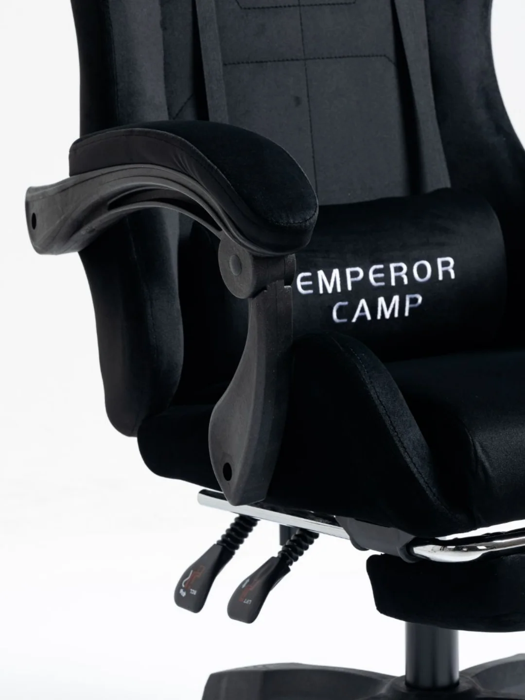 Серый игровое компьютерное кресло Emperor Camp с функцией вибромассажа