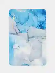 Голубой коврик для ванной комнаты, с эффектом 3D, впитывающий, разные модели