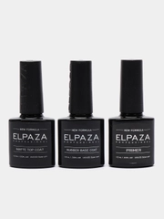 Набор Elpaza: Primer+Base+Top Matte, (праймер + база + топ матовый) 10 мл