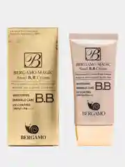 ВВ-крем для лица, Тональный матирующий крем с муцином улитки Bergamo Magic Snail SPF50+PA+