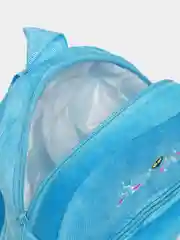 Лазурный рюкзак детский в садик, плюшевый