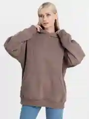 Бежевый толстовка с начесом