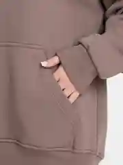 Бежевый толстовка с начесом