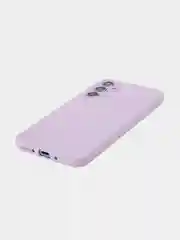 Фиолетовый чехол для Samsung Galaxy A54 силиконовый ROSCO матовый тонкий с бортиком- защитой камер
