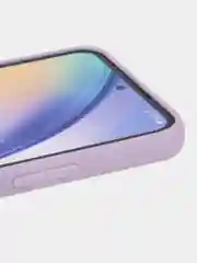 Фиолетовый чехол для Samsung Galaxy A54 силиконовый ROSCO матовый тонкий с бортиком- защитой камер