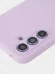 Фиолетовый чехол для Samsung Galaxy A54 силиконовый ROSCO матовый тонкий с бортиком- защитой камер
