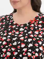 Черный домашняя сорочка женская, хлопок