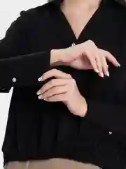 Белый блузка белая женская с широкими манжетами