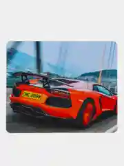 Коврик компьютерный для мышки Car Lamborghini 20х24см, тканевая прорезиненная основа
